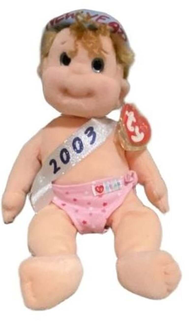 Babe-E 2003 New Year Baby Plush Doll-TY Beanie Kids